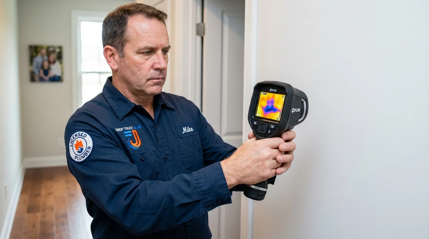 Thermal imaging leak detection by Johns Plumbing LLC in Glen Allen